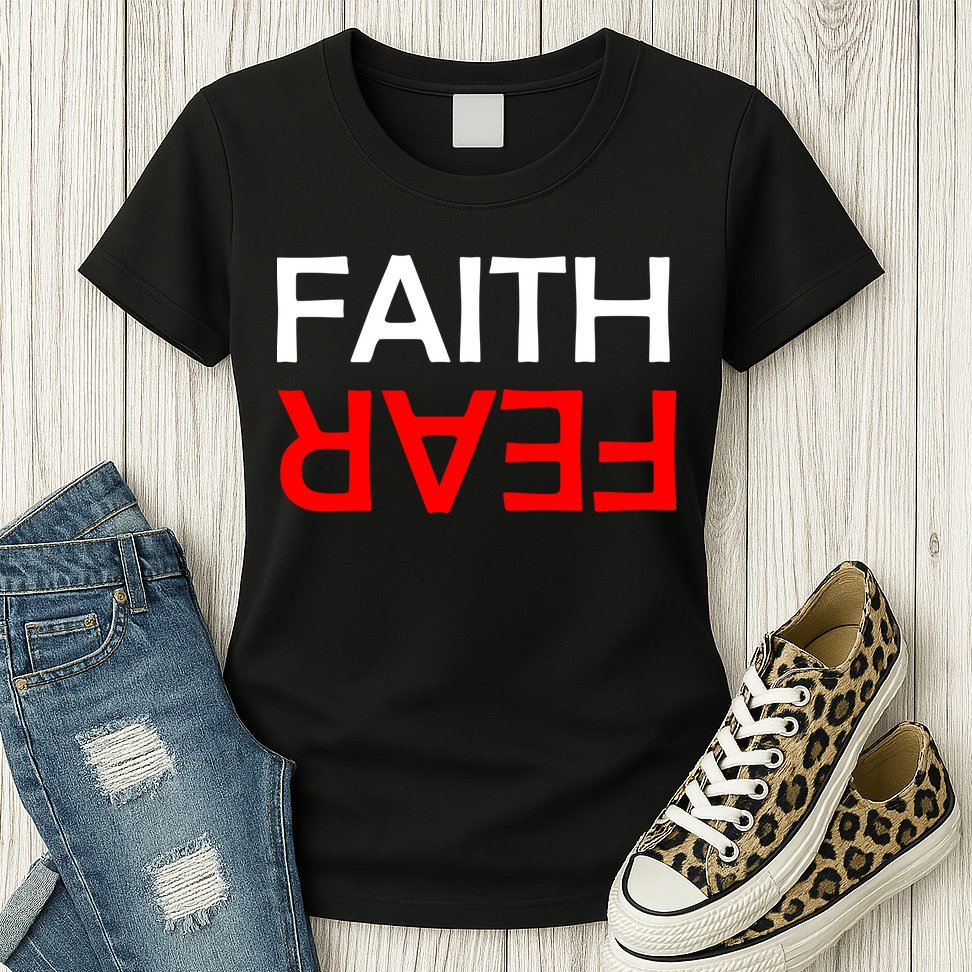 Faith Over Fear Womens T-Shirt