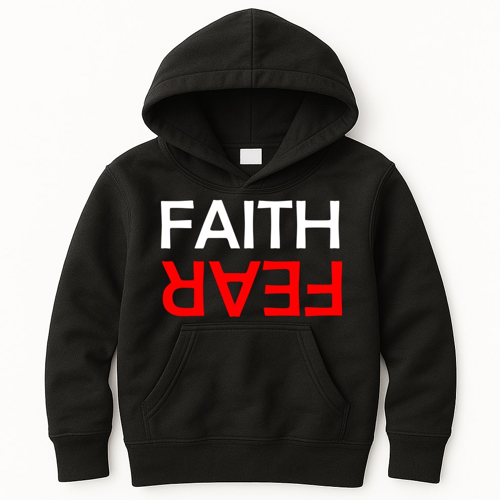 Faith Over Fear Kids Hoodie