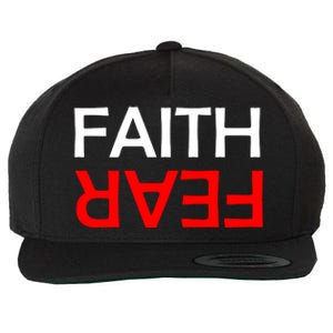 Faith Over Fear Wool Snapback Cap