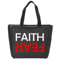 Faith Over Fear Zip Tote Bag