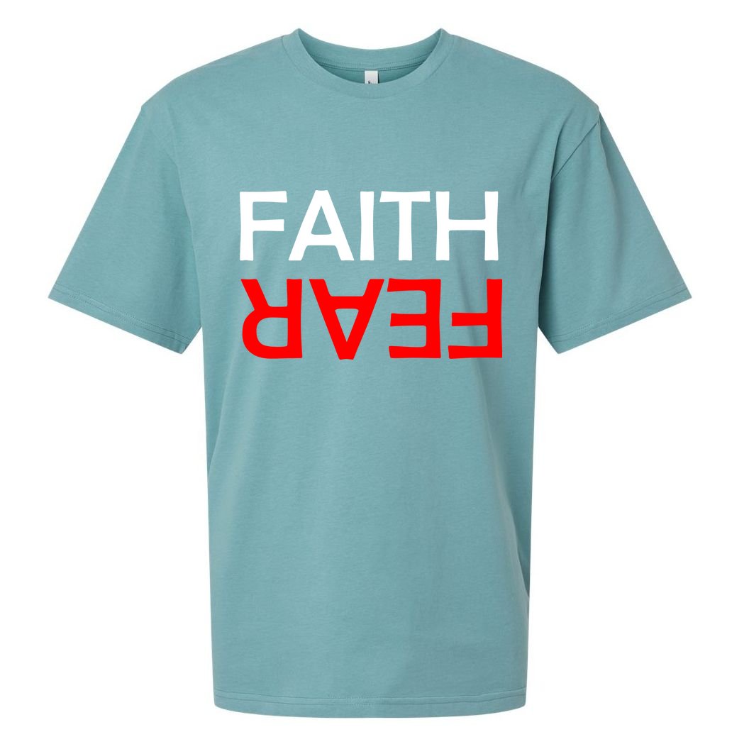 Faith Over Fear Sueded Cloud Jersey T-Shirt