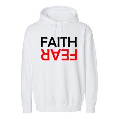 Faith Over Fear Garment-Dyed Fleece Hoodie