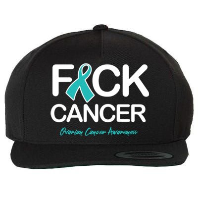 Faith Over Fear Cancer Cancer Ovarian Cancer Awareness Products Wool Snapback Cap