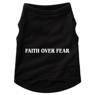 Faith Over Fear Psalms 1 18:6 Front Back Doggie Tank