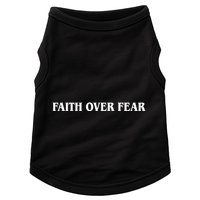 Faith Over Fear Psalms 1 18:6 Front Back Doggie Tank