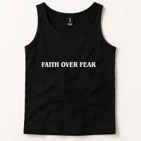 Faith Over Fear Psalms 1 18:6 Front Back Tank Top