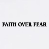 Faith Over Fear Psalms 1 18:6 Front Back Garment-Dyed Sweatshirt