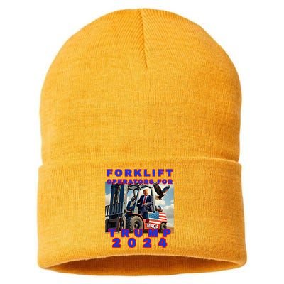 Forklift Operators For Trump Sustainable Knit Beanie