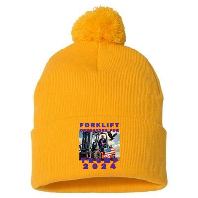 Forklift Operators For Trump Pom Pom 12in Knit Beanie