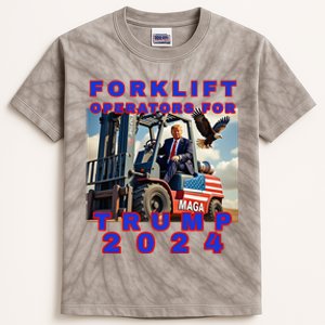 Forklift Operators For Trump Kids Tie-Dye T-Shirt