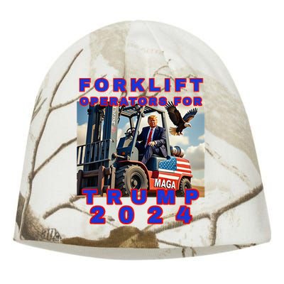 Forklift Operators For Trump Kati - Camo Knit Beanie