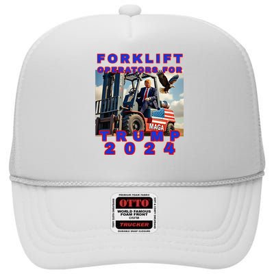 Forklift Operators For Trump High Crown Mesh Back Trucker Hat