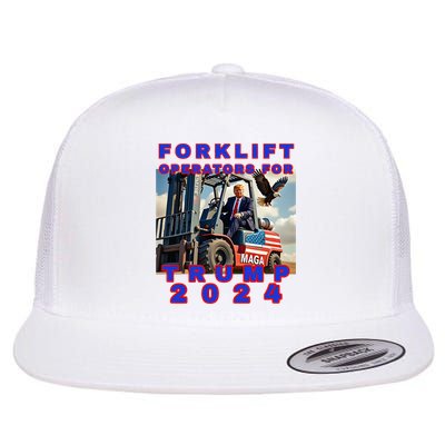 Forklift Operators For Trump Flat Bill Trucker Hat