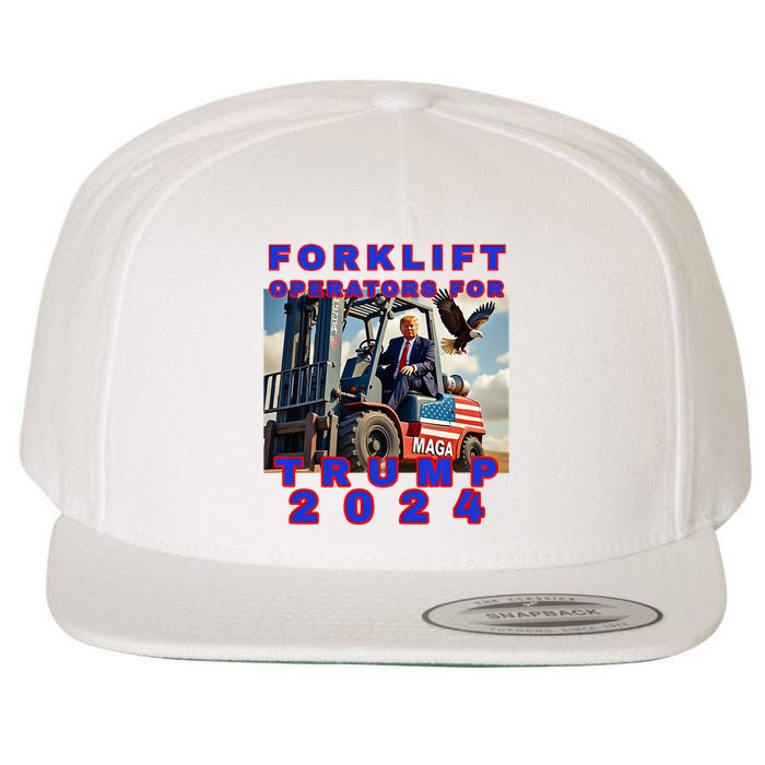 Forklift Operators For Trump Wool Snapback Cap