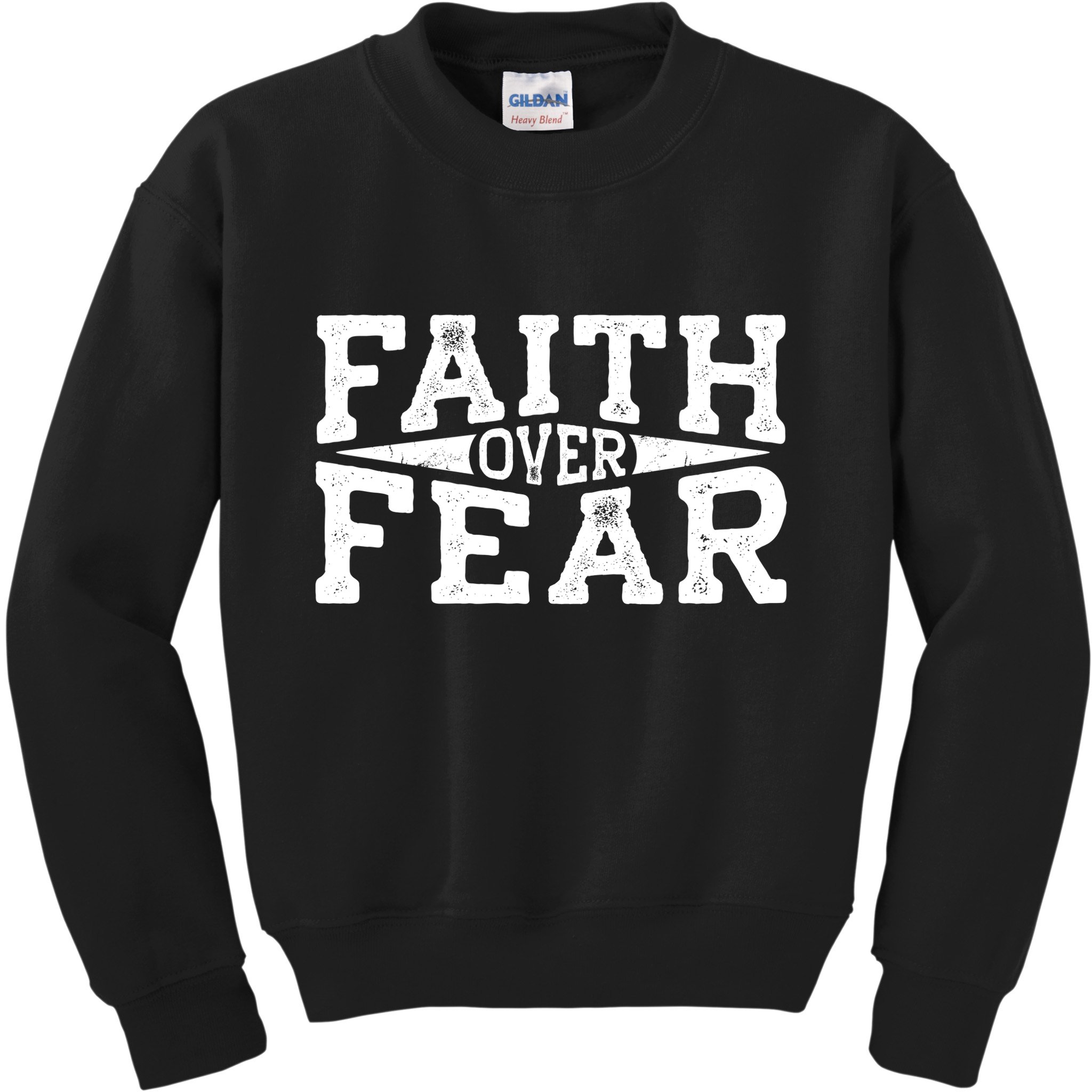 Faith Over Fear Kids Sweatshirt