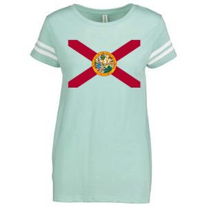 Flag Of Florida The Sunshine State Miami Orlando Tampa Enza Ladies Jersey Football T-Shirt