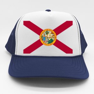 Flag Of Florida The Sunshine State Miami Orlando Tampa Trucker Hat