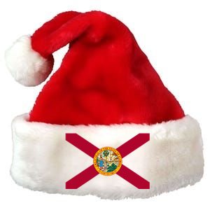 Flag Of Florida The Sunshine State Miami Orlando Tampa Premium Christmas Santa Hat