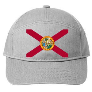 Flag Of Florida The Sunshine State Miami Orlando Tampa 7-Panel Snapback Hat