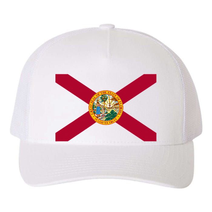 Flag Of Florida The Sunshine State Miami Orlando Tampa Yupoong Adult 5-Panel Trucker Hat