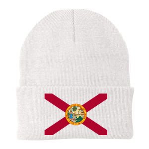 Flag Of Florida The Sunshine State Miami Orlando Tampa Knit Cap Winter Beanie