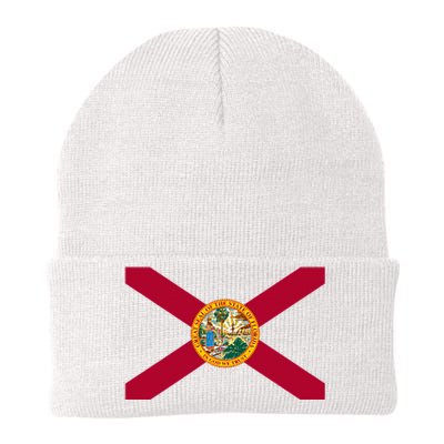 Flag Of Florida The Sunshine State Miami Orlando Tampa Knit Cap Winter Beanie