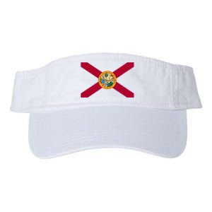 Flag Of Florida The Sunshine State Miami Orlando Tampa Valucap Bio-Washed Visor