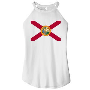 Flag Of Florida The Sunshine State Miami Orlando Tampa Women's Perfect Tri Rocker Tank