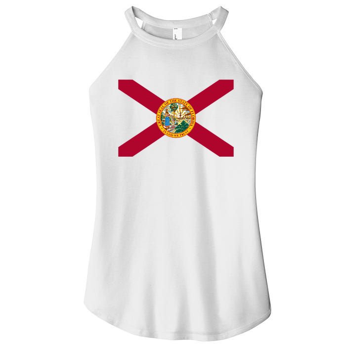 Flag Of Florida The Sunshine State Miami Orlando Tampa Women's Perfect Tri Rocker Tank