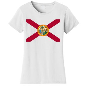 Flag Of Florida The Sunshine State Miami Orlando Tampa Women's T-Shirt