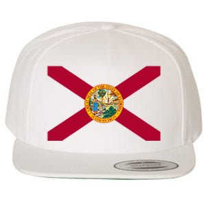 Flag Of Florida The Sunshine State Miami Orlando Tampa Wool Snapback Cap