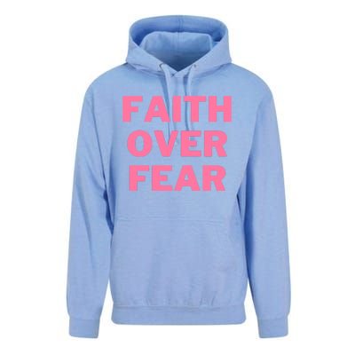 Faith Over Fear Breast Cancer Awareness Unisex Surf Hoodie