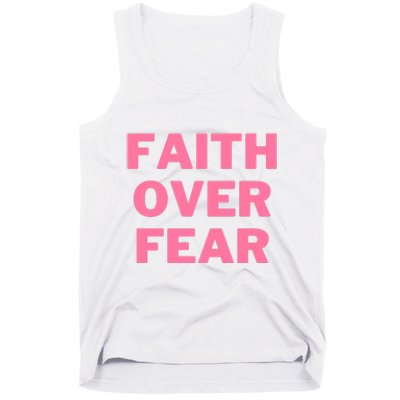 Faith Over Fear Breast Cancer Awareness Tank Top