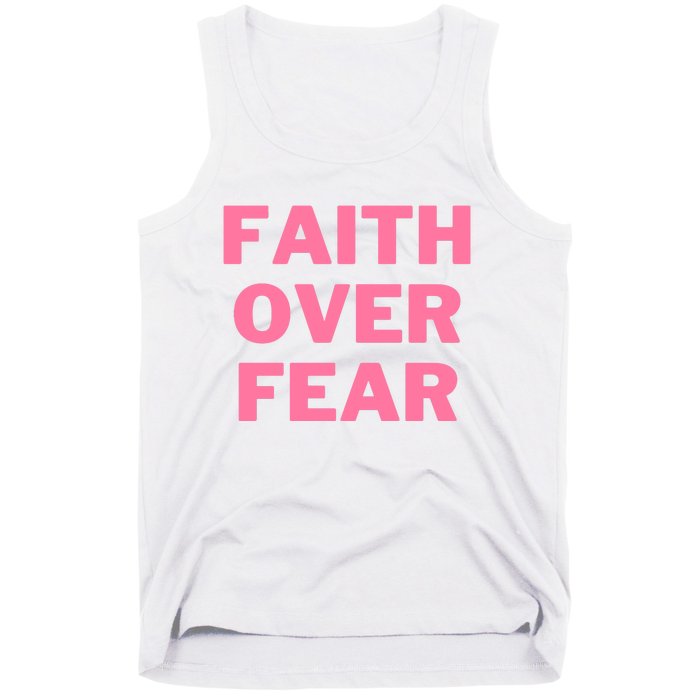 Faith Over Fear Breast Cancer Awareness Tank Top