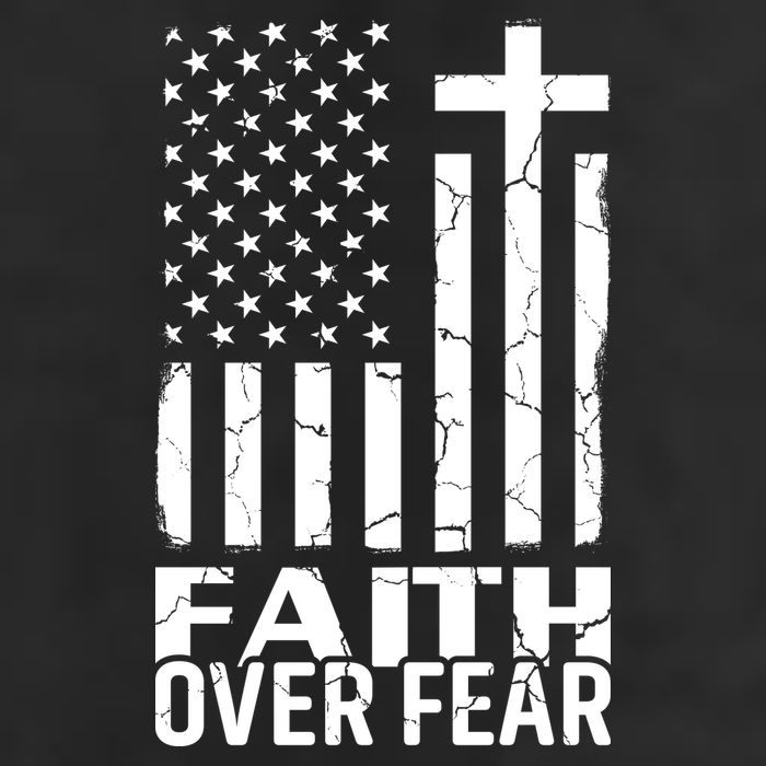 Faith Over Fear Conservative Christian US Flag Golf Towel