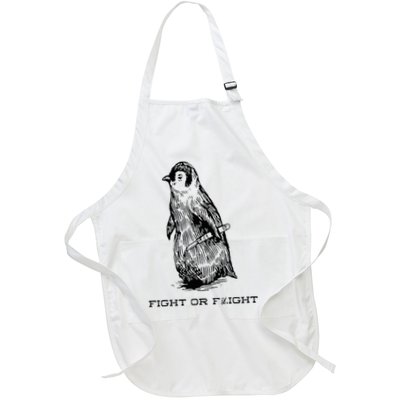 Fight or Flight Funny Penguin Pun Fight Or Flight Meme Apron