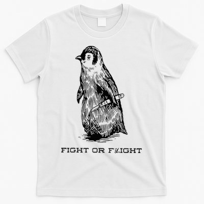 Fight or Flight Funny Penguin Pun Fight Or Flight Meme T-Shirt