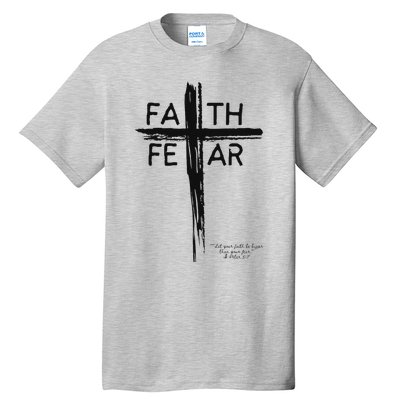 Faith Over Fear Inspirational Design Tall T-Shirt