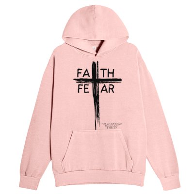 Faith Over Fear Inspirational Design Urban Pullover Hoodie