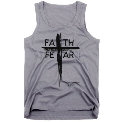 Faith Over Fear Inspirational Design Tank Top