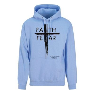 Faith Over Fear Inspirational Design Unisex Surf Hoodie