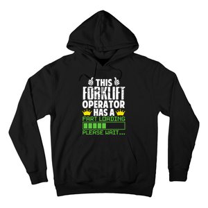 Forklift Operator Fart Loading Oddly Specific Funny Ironic Hoodie