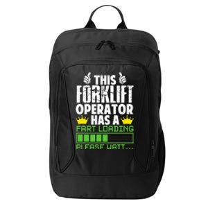 Forklift Operator Fart Loading Oddly Specific Funny Ironic City Backpack