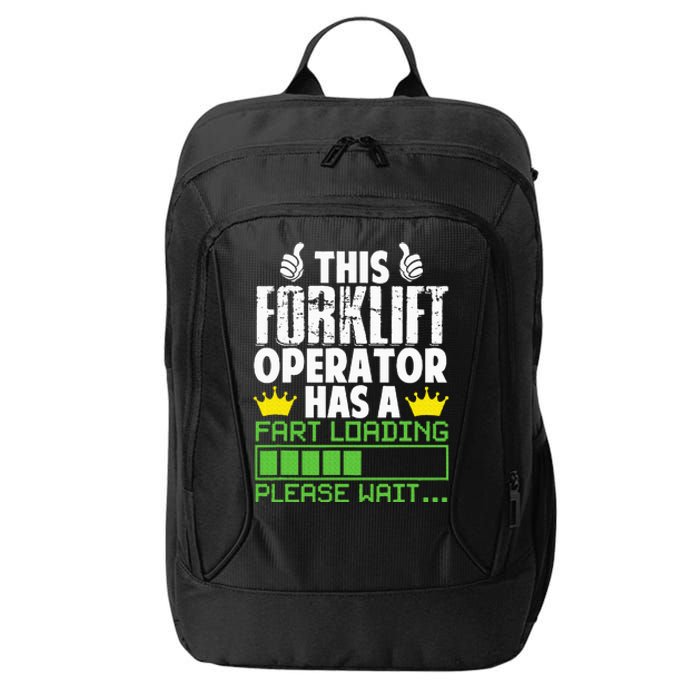 Forklift Operator Fart Loading Oddly Specific Funny Ironic City Backpack