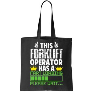 Forklift Operator Fart Loading Oddly Specific Funny Ironic Tote Bag