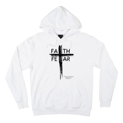 Faith Over Fear Inspirational Christian Design Hoodie