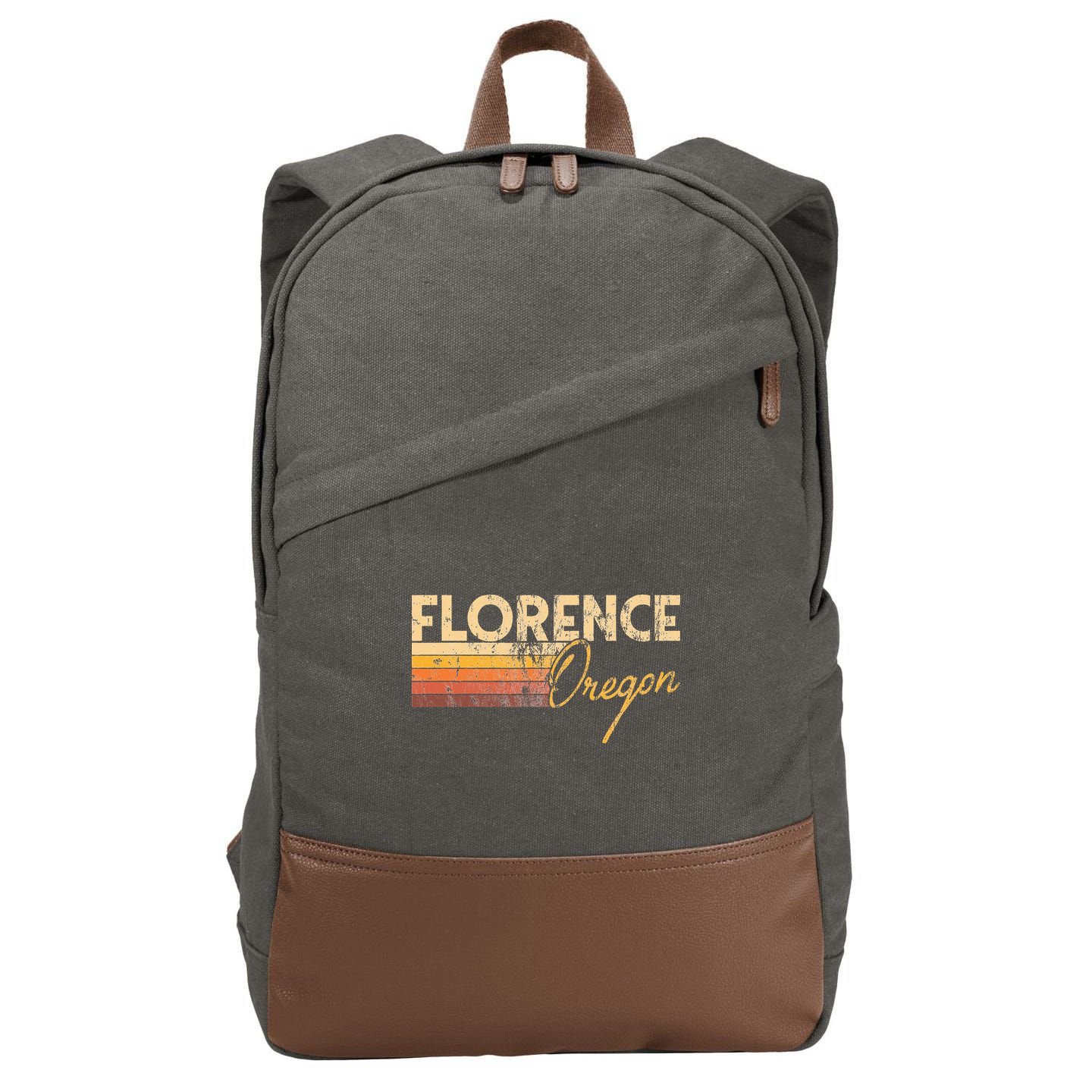 Florence Oregon Cotton Canvas Backpack
