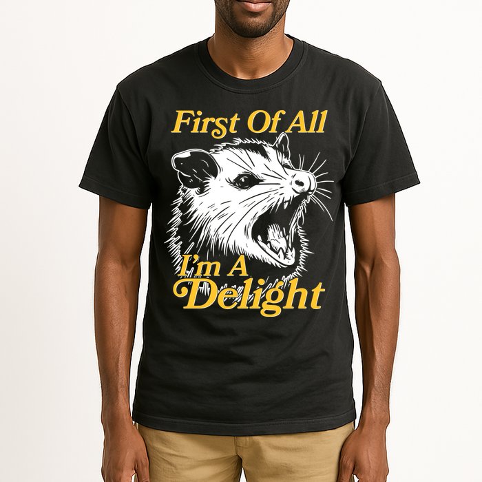 Funny Opossum First Of All Im A Delight Tall T-Shirt