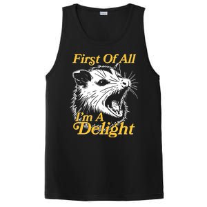 Funny Opossum First Of All Im A Delight PosiCharge Competitor Tank