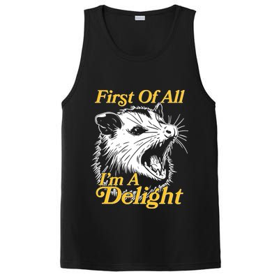 Funny Opossum First Of All Im A Delight PosiCharge Competitor Tank